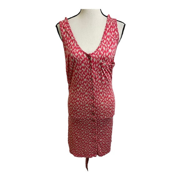 Rachel Rachel Roy womens dress snap front buttons and tie back sash large - Picture 3 of 11